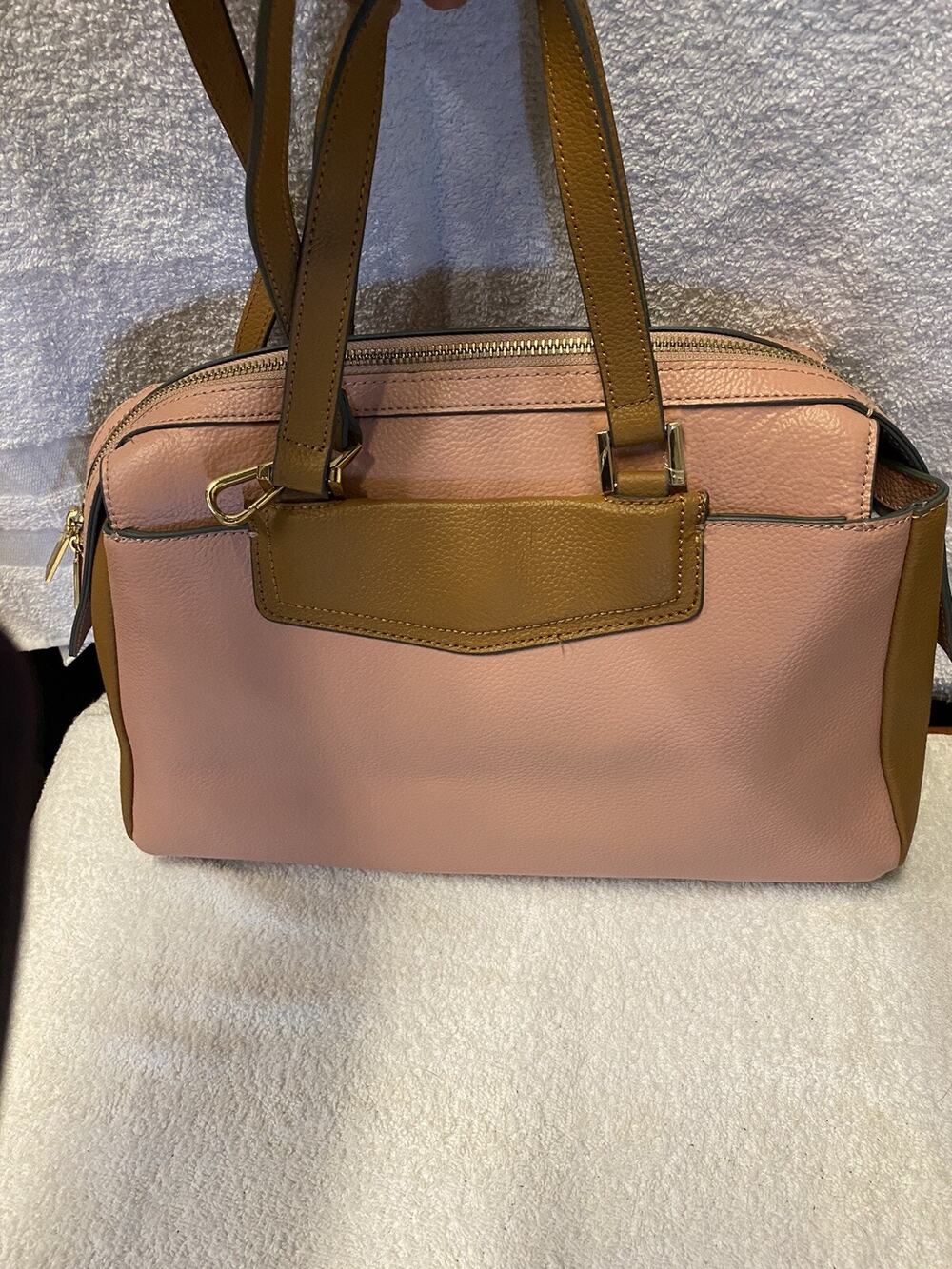 Danielle Nicole Emerson Satchel Pink & Brown bag